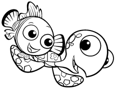 Le Monde de Nemo Coloriage En Ligne